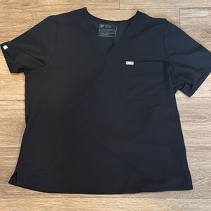 Figs Women’s Black Short Sleeve Scrub Top